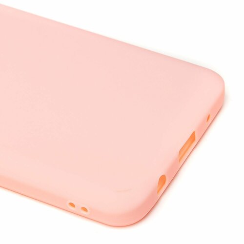 Накладка Xiaomi Redmi A1/A2 светло-розовый матовый с бортиком вокруг камеры силикон Однотонный - 5