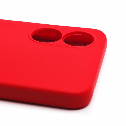Накладка Oppo A17K красный Silicone Case Full без лого - 4