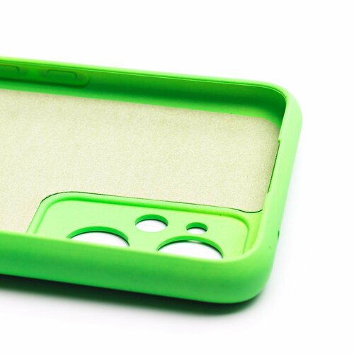 Накладка Oppo A96 зеленый Silicone Case Full без лого - 6