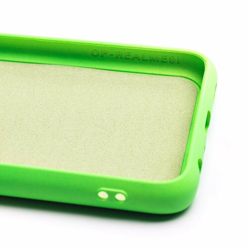 Накладка Oppo A96 зеленый Silicone Case Full без лого - 7