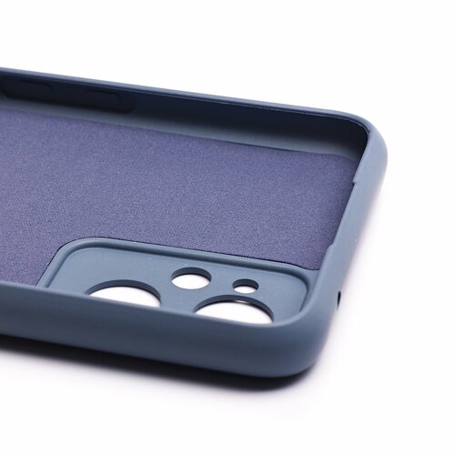 Накладка Oppo A96 серый Silicone Case Full без лого - 6
