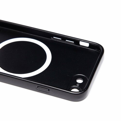 Накладка Apple iPhone 7/8/SE 2020 черный матовый со стеклами на камере силикон SafeMag - 8