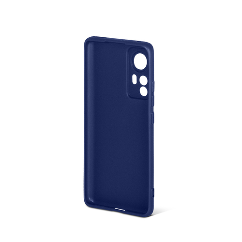 Накладка Xiaomi 12 Pro синий матовый силикон DF Однотонный - 2