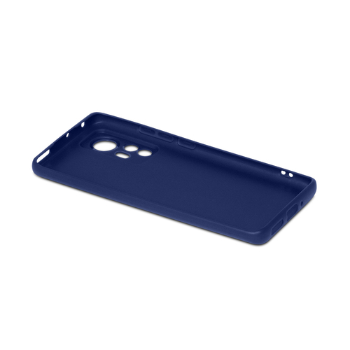 Накладка Xiaomi 12 Pro синий матовый силикон DF Однотонный - 3