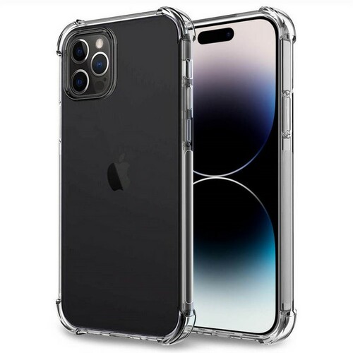 Накладка Apple iPhone 14 Pro прозрачный с защитой камеры 1.5мм силикон Противоударный