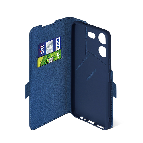 Чехол-книжка Tecno Pova 5 Pro синий горизонтальный DF - 4