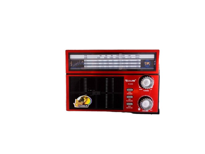 Радиоприемник Golon RX-636S аналоговый FM, AM, SW Bluetooth/FM/USB/TF, питание от АКБ, от сети, красный
