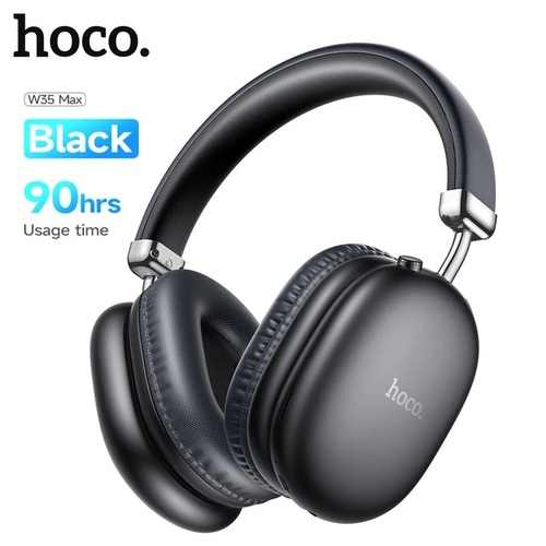 Наушники HOCO W35 Max накладные, Bluetooth, микрофон, черный