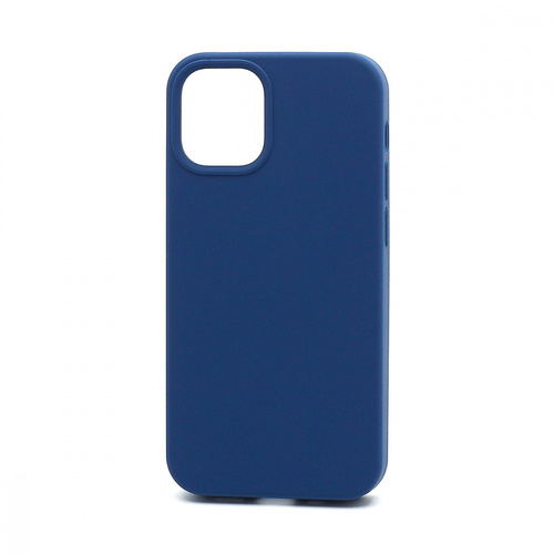 Накладка Apple iPhone 12 mini синий Silicone Case Full без лого
