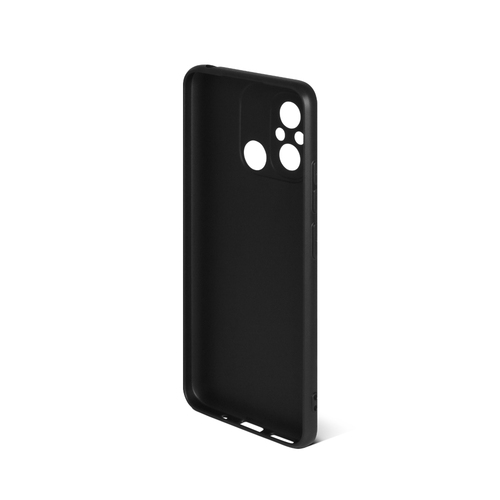 Накладка Xiaomi Poco C55/Redmi 12C черный матовый силикон Однотонный - 2