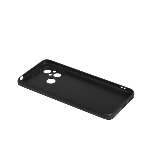 Накладка Xiaomi Poco C55/Redmi 12C черный матовый силикон Однотонный - 3