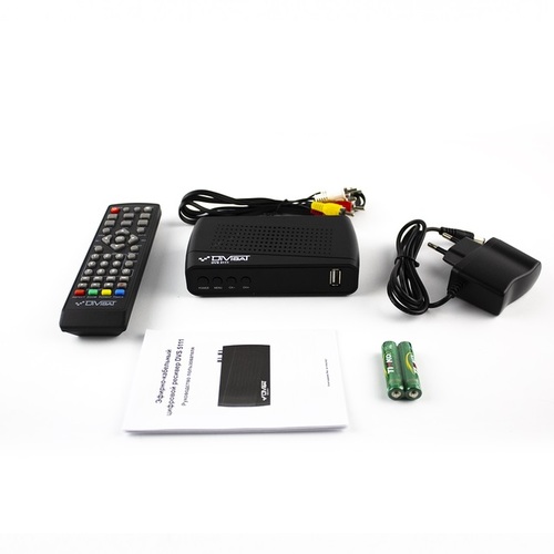 Приставка для цифрового ТВ Divisat DVS-5111 DVB-T/T2/C 1хUSB, дисплей, кнопки, БП - 2