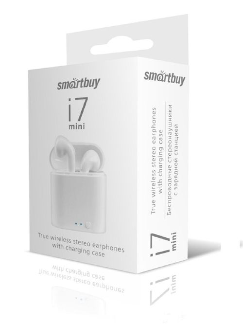 Гарнитура Стерео Smartbuy I7 mini белый Bluetooth