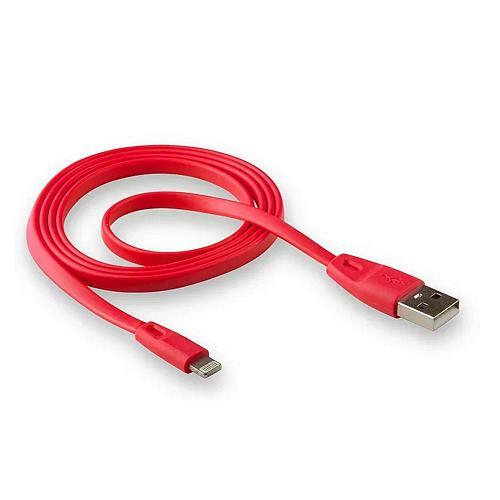 Кабель USB - 8 pin Lightning No brand текстиль красный 1A 1 м. магнитный