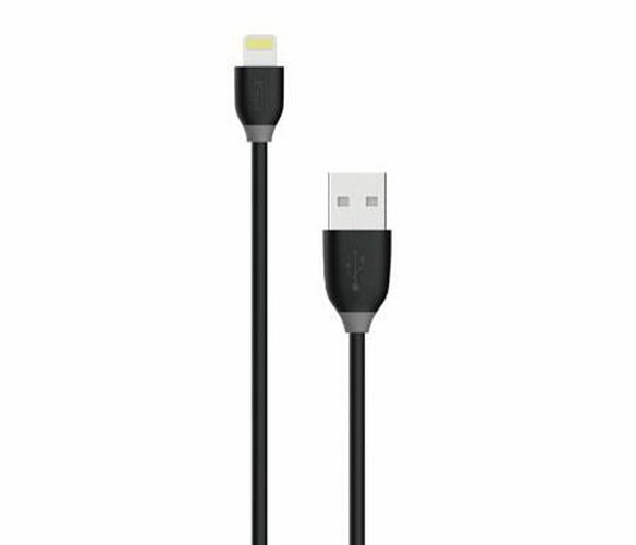 Кабель USB - 8 pin Lightning ISA Primium черный 1A 1 м. усиленный