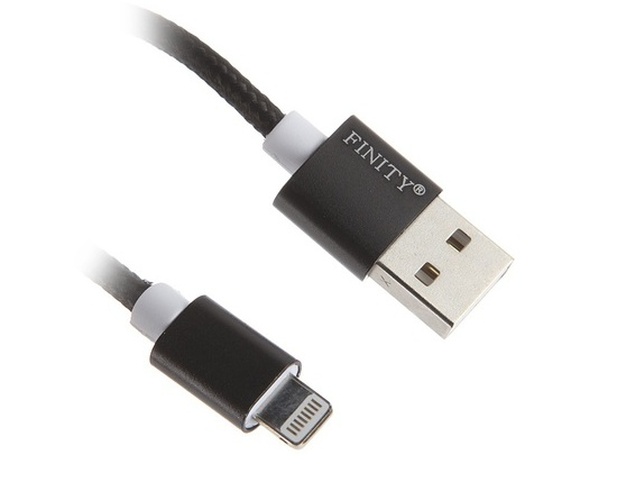 Кабель USB - 8 pin Lightning Finity FUL-01 черный 1A 1 м.