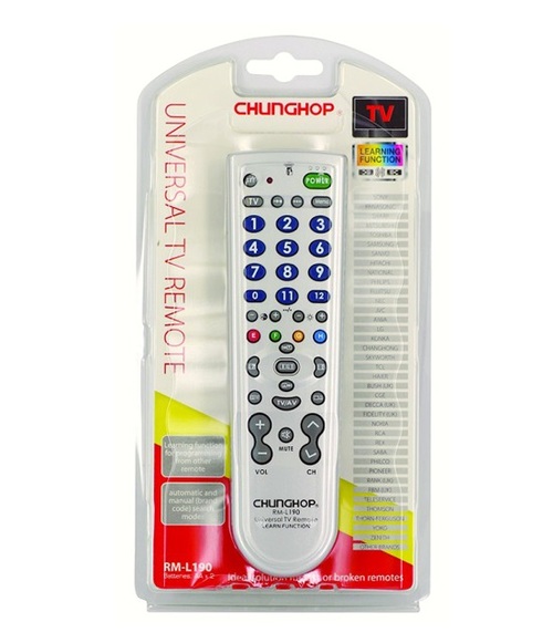 Пульт дистанционного управления для ТВ CHUNGHOP RM-L190 обучаемый и программируемый