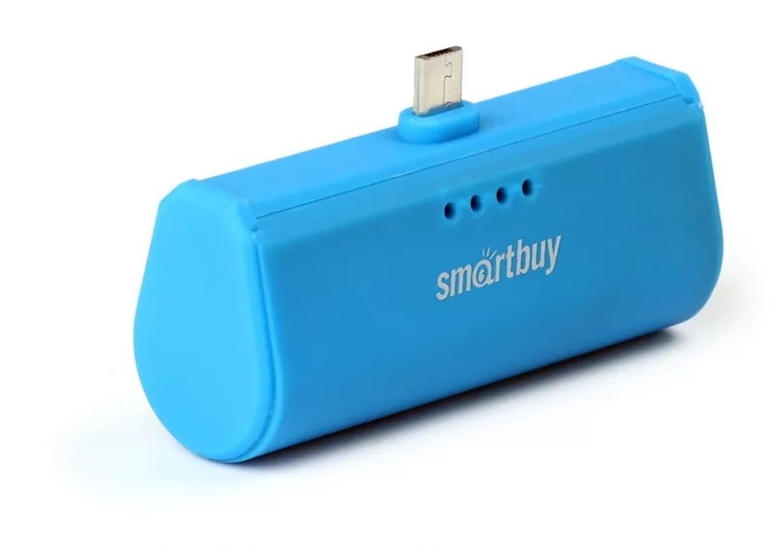 Внешний аккумулятор 2200 mAh Smartbuy только microUSB синий
