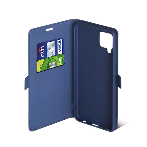 Чехол-книжка Samsung A42 синий горизонтальный DF