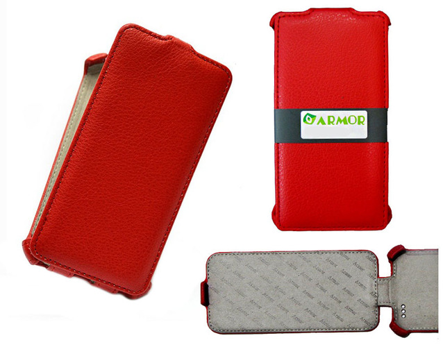 Чехол-книжка HTC Desire 816 красный вертикальный Армор