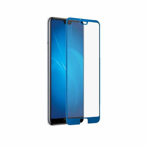Защитное стекло Huawei Honor 10 синий FullGlue DF - 2