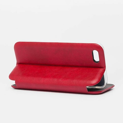 Чехол-книжка Apple iPhone 5/5S/SE красный горизонтальный Fashion Case - 6