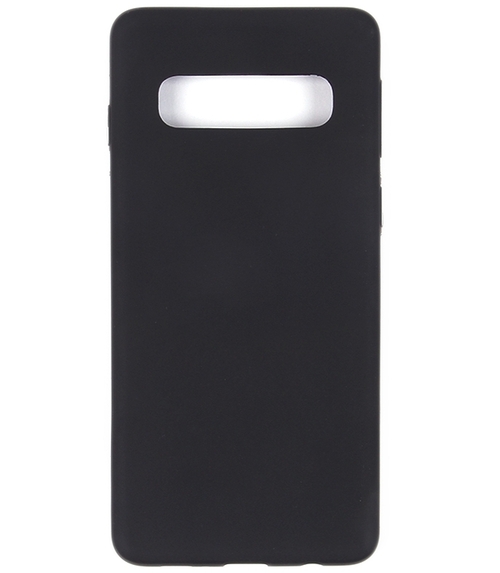 Накладка Samsung S10 черный матовый 0.8мм силикон