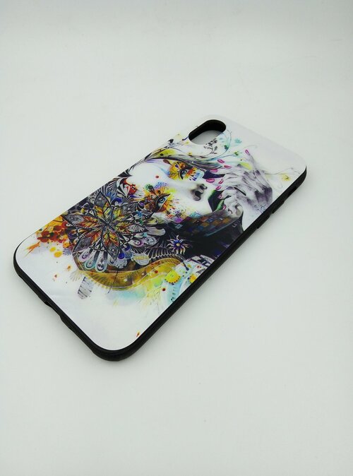 Накладка Apple iPhone 6 Под стекло Девушки в цветах
