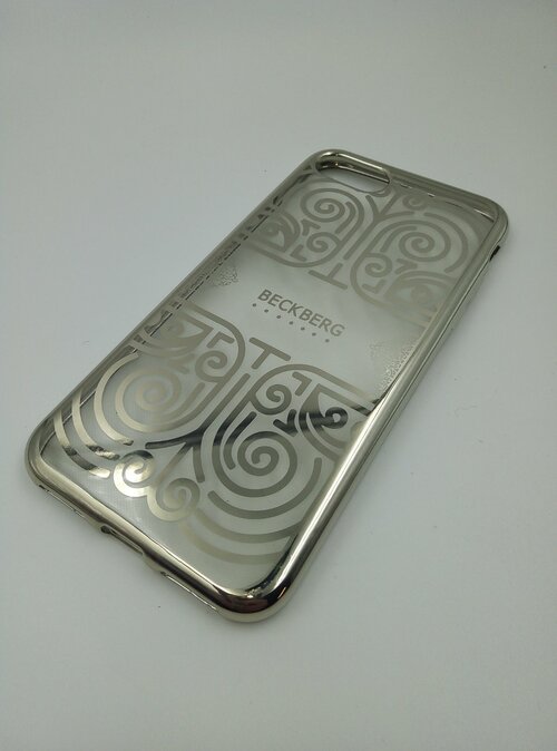 Накладка Apple iPhone 5/5S/SE серебро силикон 