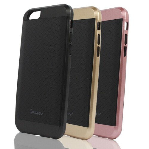 Накладка Apple iPhone 6 розовый силикон+пластик iPaky Решетка