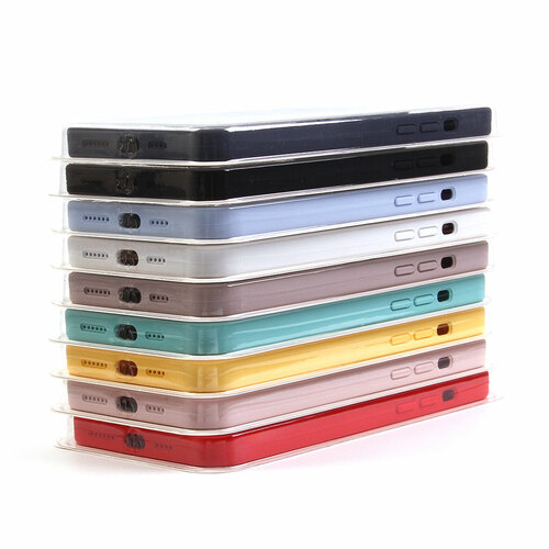 Накладка Apple iPhone 6 черный Silicone Case Full без лого - 2