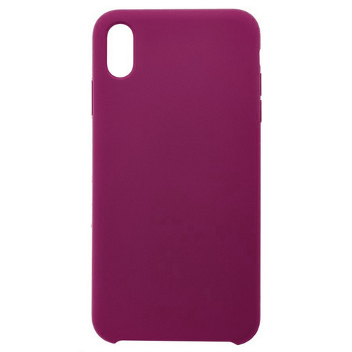 Накладка Apple iPhone XR бордовый Silicone Case без лого