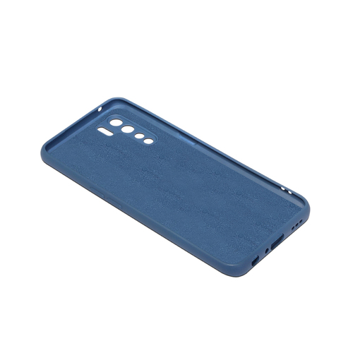 Накладка Oppo A91/F15/Reno 3 синий DF Silicone Case без лого
