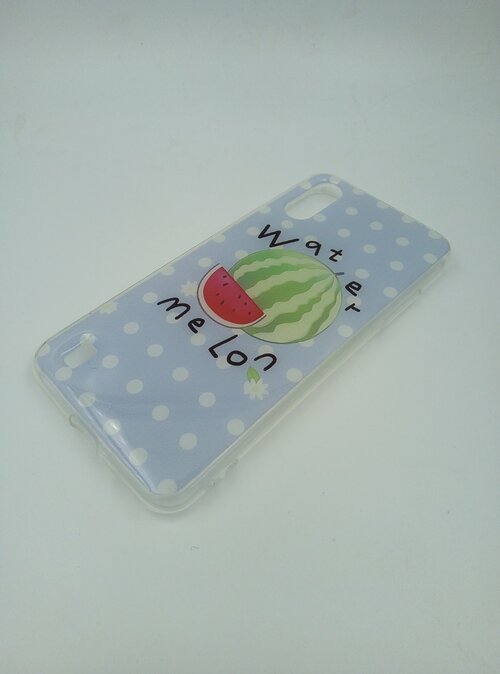 Накладка Samsung A01/M01 прозрачный бампер прозрачный силикон Ягоды Арбуз Water melon