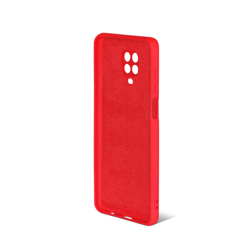 Накладка Xiaomi Redmi Note 9S/9 Pro/9 Pro Max красный DF Silicone Case без лого
