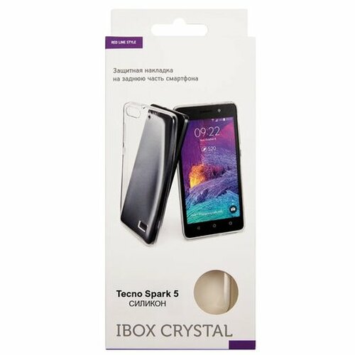 Накладка Tecno KD7H Spark 5 прозрачный силикон iBox Crystal