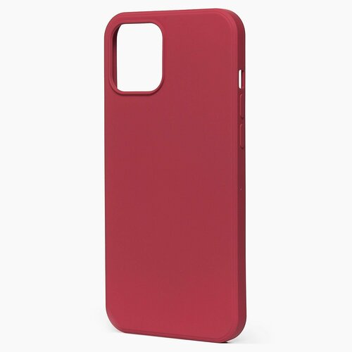Накладка Apple iPhone 12/12 Pro бордовый Silicone Case Full без лого - 2