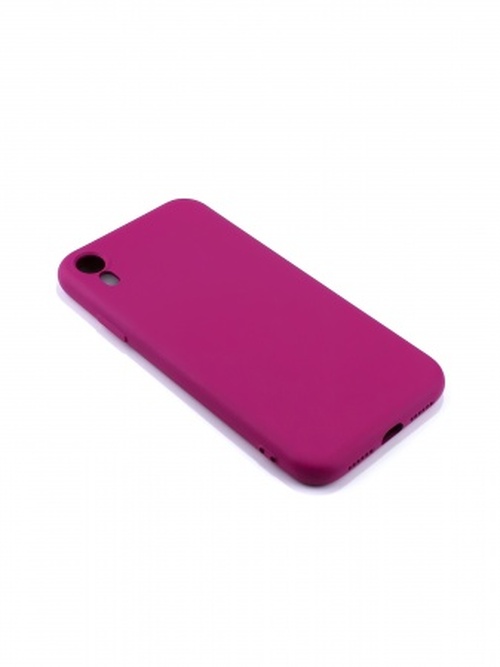 Накладка Apple iPhone XR фуксия силикон Monarch Под оригинал без логотипа - 3