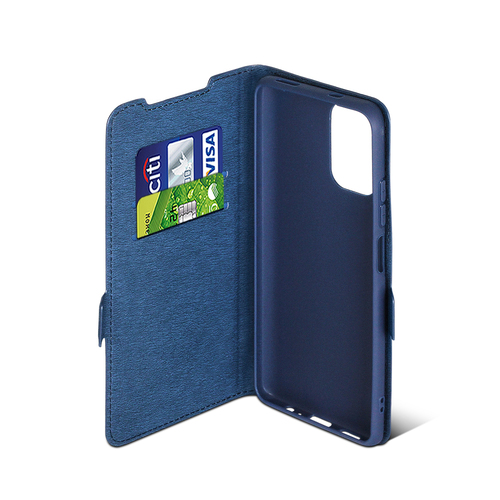 Чехол-книжка Xiaomi Redmi Note 10/10S/Poco M5S синий горизонтальный DF