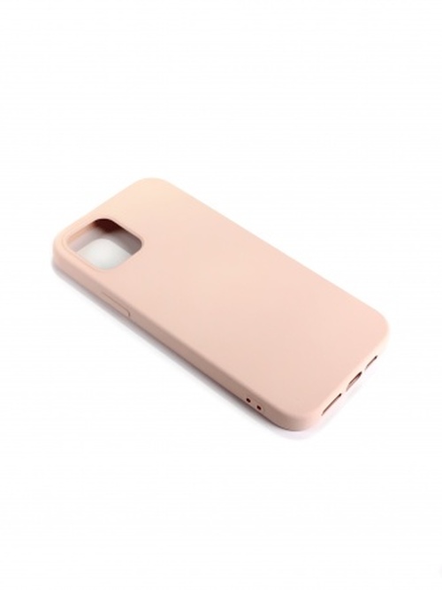 Накладка Apple iPhone 12 пудровый с защитой камеры силикон Monarch Под оригинал без логотипа - 3