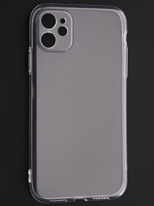 Накладка Apple iPhone 11 прозрачный с защитой камеры 1мм силикон - 4