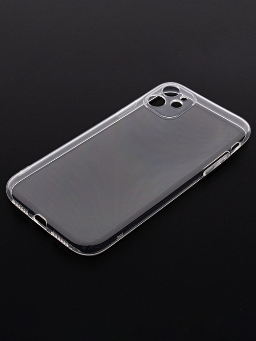 Накладка Apple iPhone 11 прозрачный с защитой камеры 1мм силикон - 5