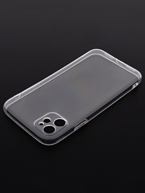 Накладка Apple iPhone 11 прозрачный с защитой камеры 1мм силикон - 6
