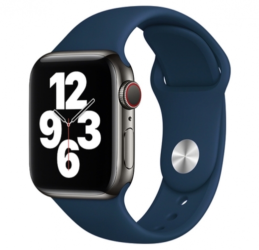 Ремешок Apple Watch 38/40 мм силикон темно-синий