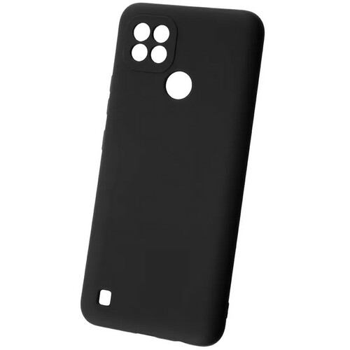 Накладка Realme C21 черный Soft Touch силикон Однотонный