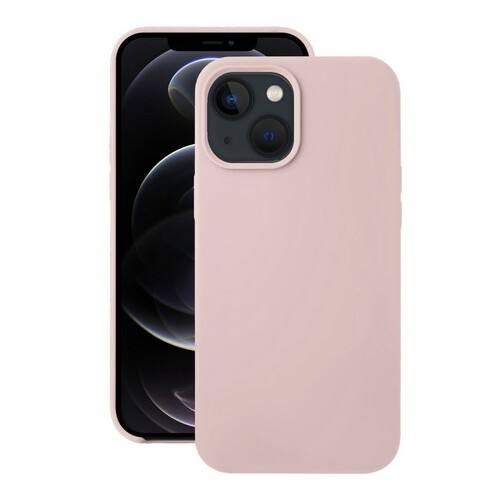 Накладка Apple iPhone 13 Pro Max пудровый Silicone Case без лого