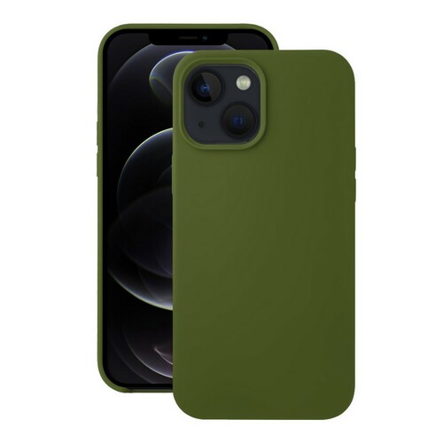 Накладка Apple iPhone 13 Pro хаки Silicone Case без лого
