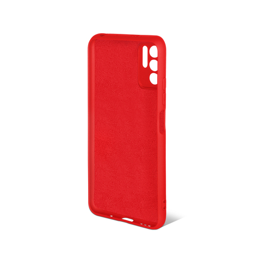 Накладка Xiaomi Poco M3 Pro/Redmi Note 10T красный DF Silicone Case без лого