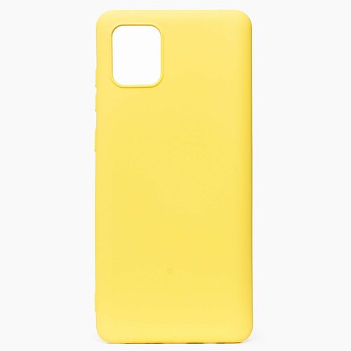 Накладка Samsung A81/M60S/Note 10 Lite желтый Silicone Case Full без лого