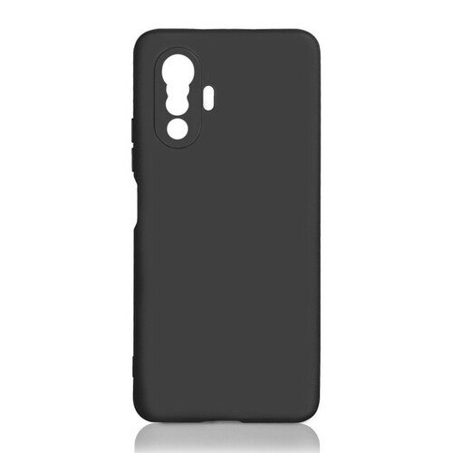 Накладка Xiaomi Poco F3 GT черный Silicone Case без лого